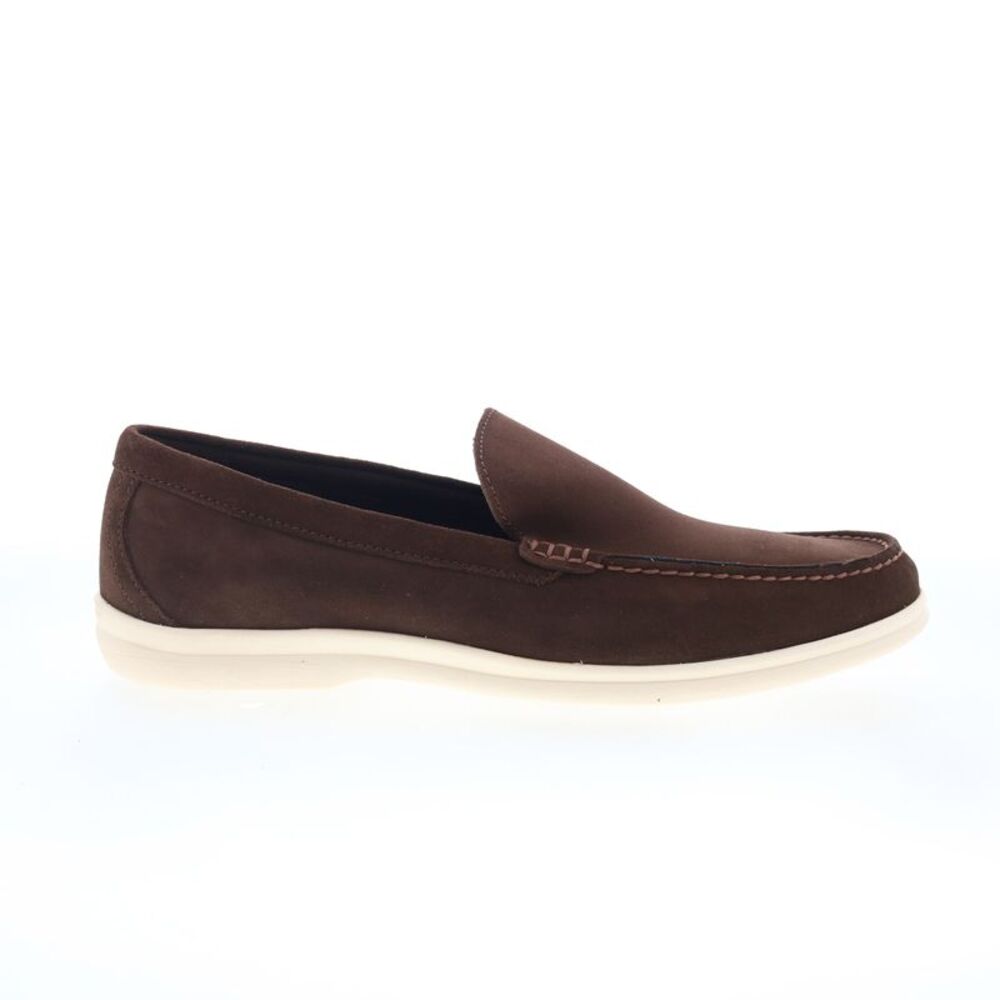 Johnston & Murphy Brown Suede Slip-On Loafers